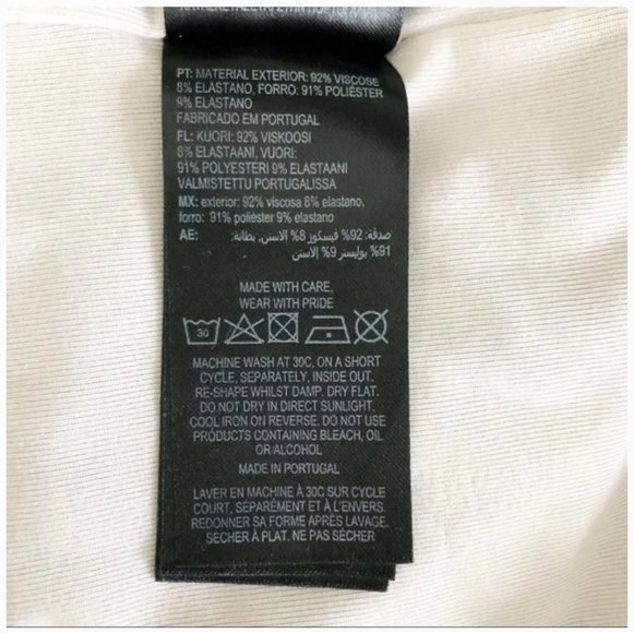 Ted Baker pink green black white Seenaa Floral Bodycon Dress size 2 - Picture 14 of 15